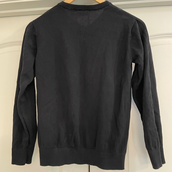 Children’s Place black v neck sweater - Picture 2 of 5